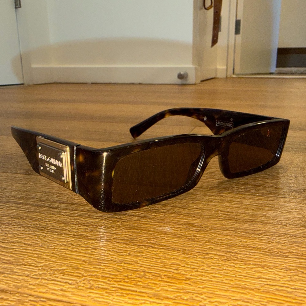 Dolce & Gabbana Re-Edition Tortoise Rectangular Sunglasses DG4444